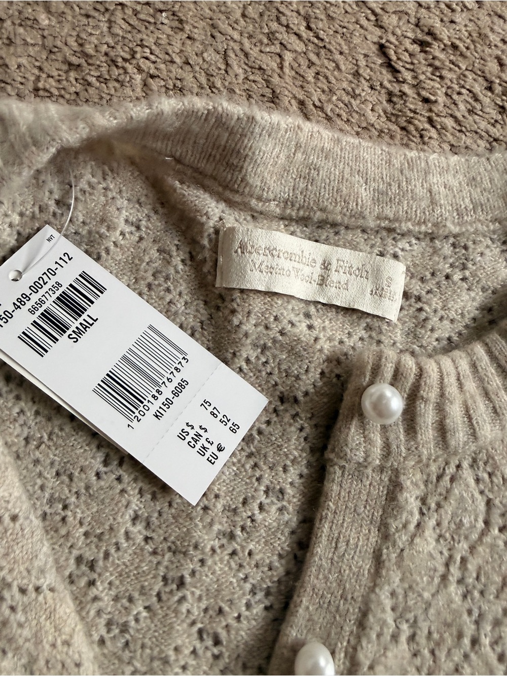 Abercrombie & Fitch Pearl Button Knit Cardigan - Picture 6 of 8
